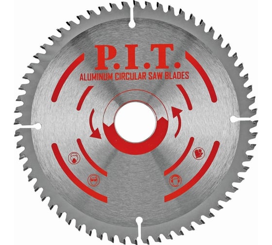 Изображение товара Диск пильный по алюминию 200x30/20/16x2 мм 64T P.I.T. ACTW05-200T64