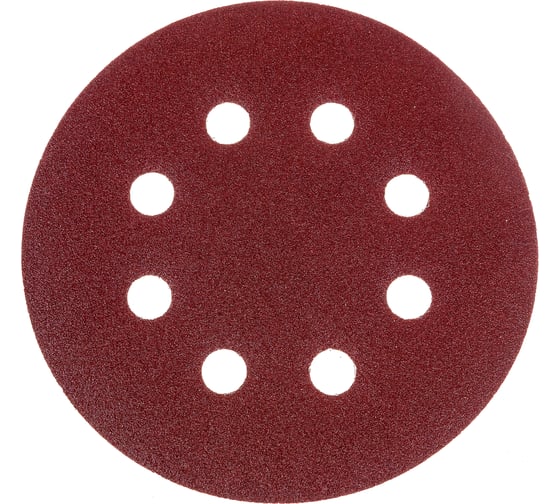 Изображение товара Круг шлифовальный самоклеющийся (5 шт; 125 мм; P100; 8 отверстий) AV Steel AV-821610