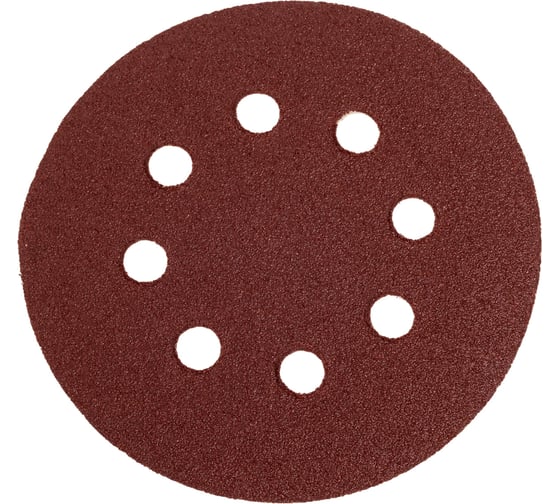 Изображение товара Круг шлифовальный самоклеющийся (5 шт; 125 мм; P80; 8 отверстий) AV Steel AV-821608