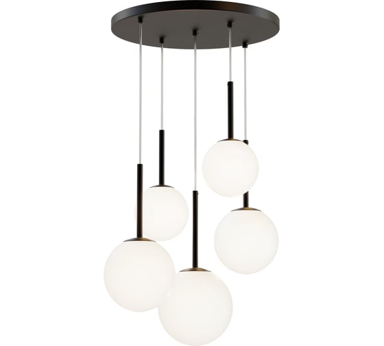 Изображение товара Подвесной светильник MAYTONI basic form 5хe14x40w металл матовый черный MOD321PL-05B