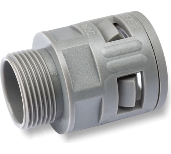 Изображение товара Муфта для гофрированных труб Weyer WQG-P13.5G/AD18.5 - коннектор прямой, нар. PG13.5 WE0206600