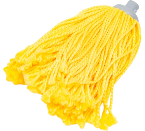 Изображение товара Веревочный МОП A-VM АЛАБАМА резьбовой, 200 г, микрофибра, желтый RK1545
