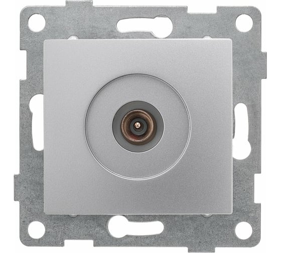 Изображение товара Механизм антенной розетки GUSI ELECTRIC Bravo одинарной, СУ, серебро С10А1-004