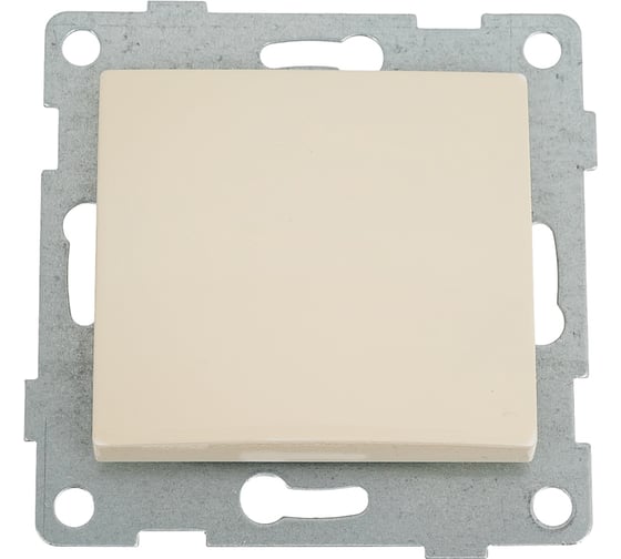 Изображение товара Выключатель GUSI ELECTRIC Bravo 1 клавиша, СУ, 10А, 250В, бежевый С10В1-003