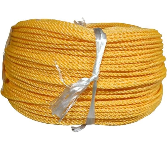 Изображение товара Канат Эбис полиэстил, 4 мм, тросовой свивки, 220 м, оранжевый, без катушки 76479