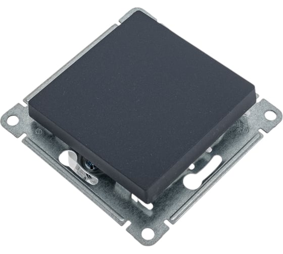 Изображение товара 1-клавишный переключатель Systeme Electric Atlasdesign базальт сх.6, 10ах, механизм ATN001461