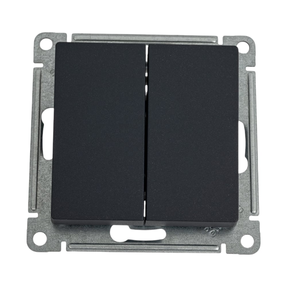 Изображение товара 2-клавишный проходной механизм Atlasdesign базальт Systeme Electric