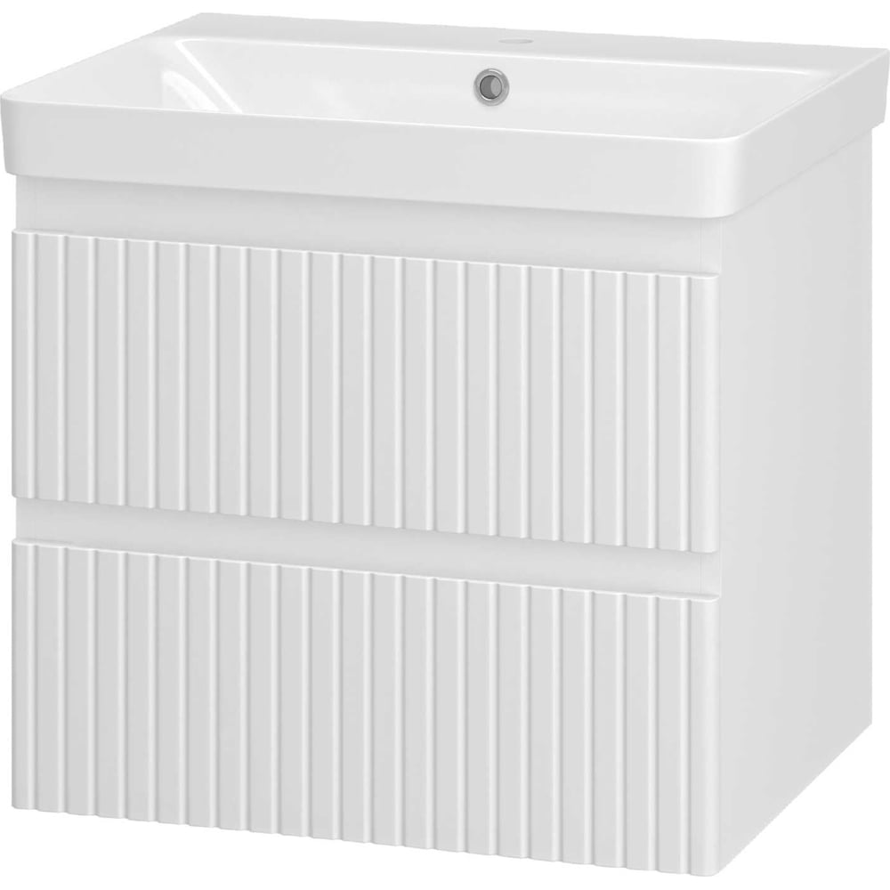 Изображение товара Подвесная тумба Brevita Victory 60 белая с ящиками современный дизайн