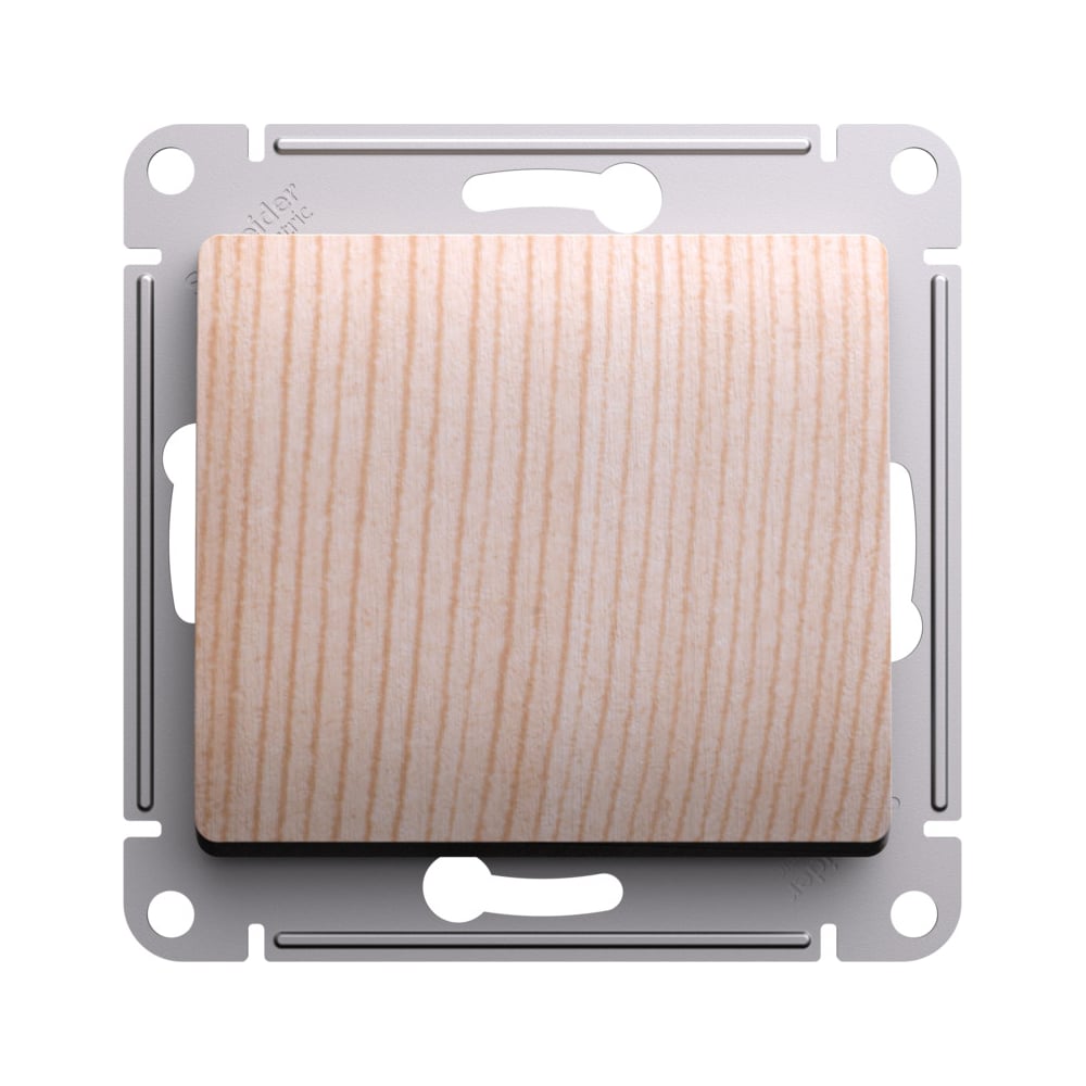 Изображение товара 1-клавишный переключатель Systeme Electric Glossa сосна сх.6, 10ах, механизм GSL001561