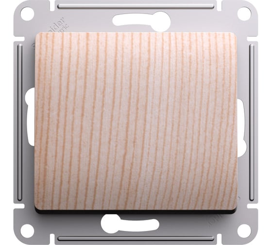 Изображение товара 1-клавишный переключатель Systeme Electric Glossa сосна сх.6, 10ах, механизм GSL001561