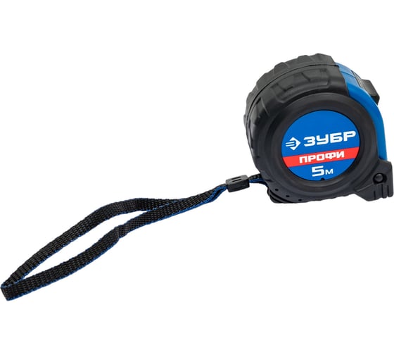 Изображение товара Рулетка с ударостойким обрезиненным корпусом Зубр ПРОФИ 5м / 25 мм 34056-05-25_z02