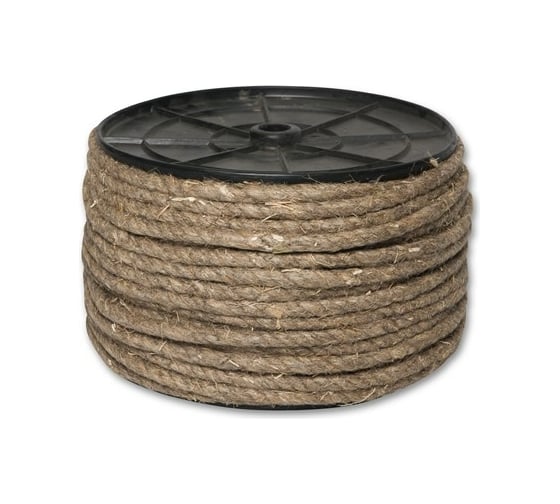 Изображение товара Льняной крученый канатик ЩИТ 4-прядный d. 6 мм на кат. 200 мм 300 м 66893