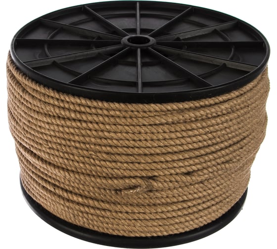 Изображение товара Джутовый канат ЩИТ ДТ d. 6 мм на кат. 200 мм 300 м 66866