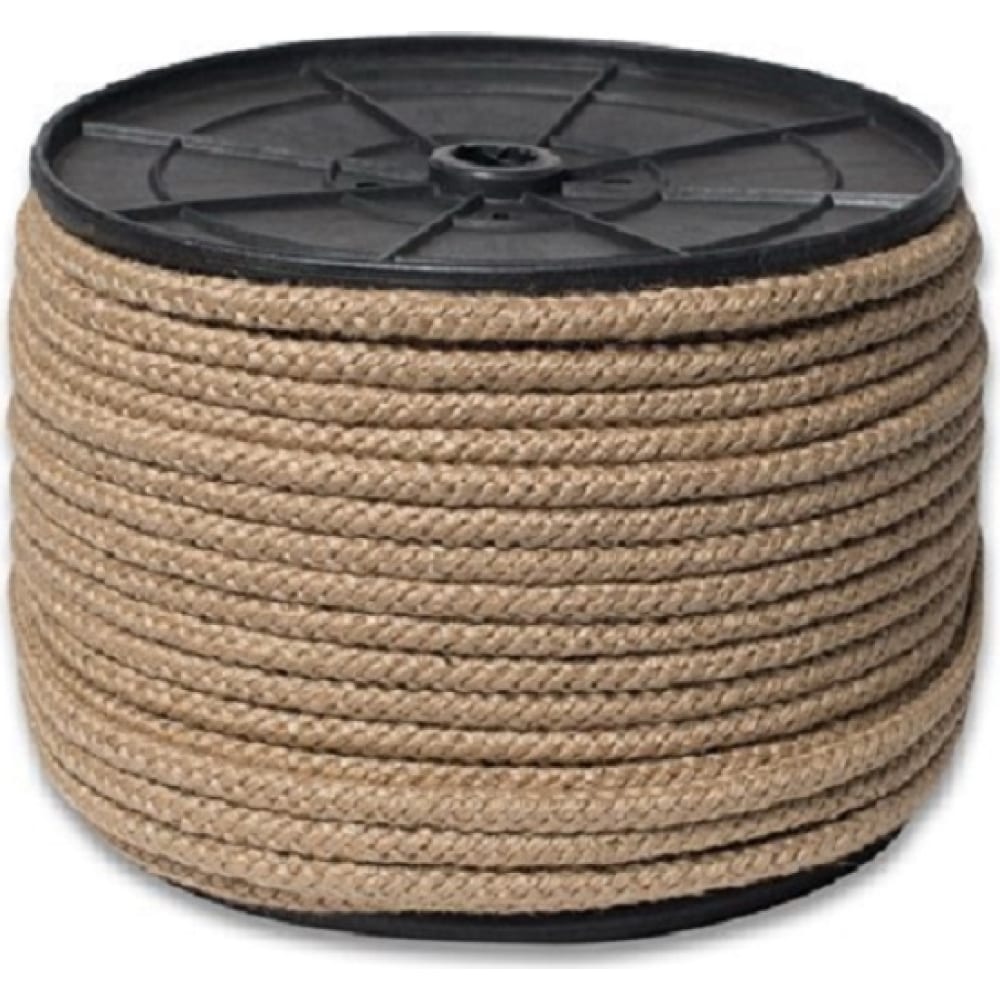 Плетеный восьмипрядный джутовый шнур ЩИТ плетеный восьмипрядный джутовый шнур щит