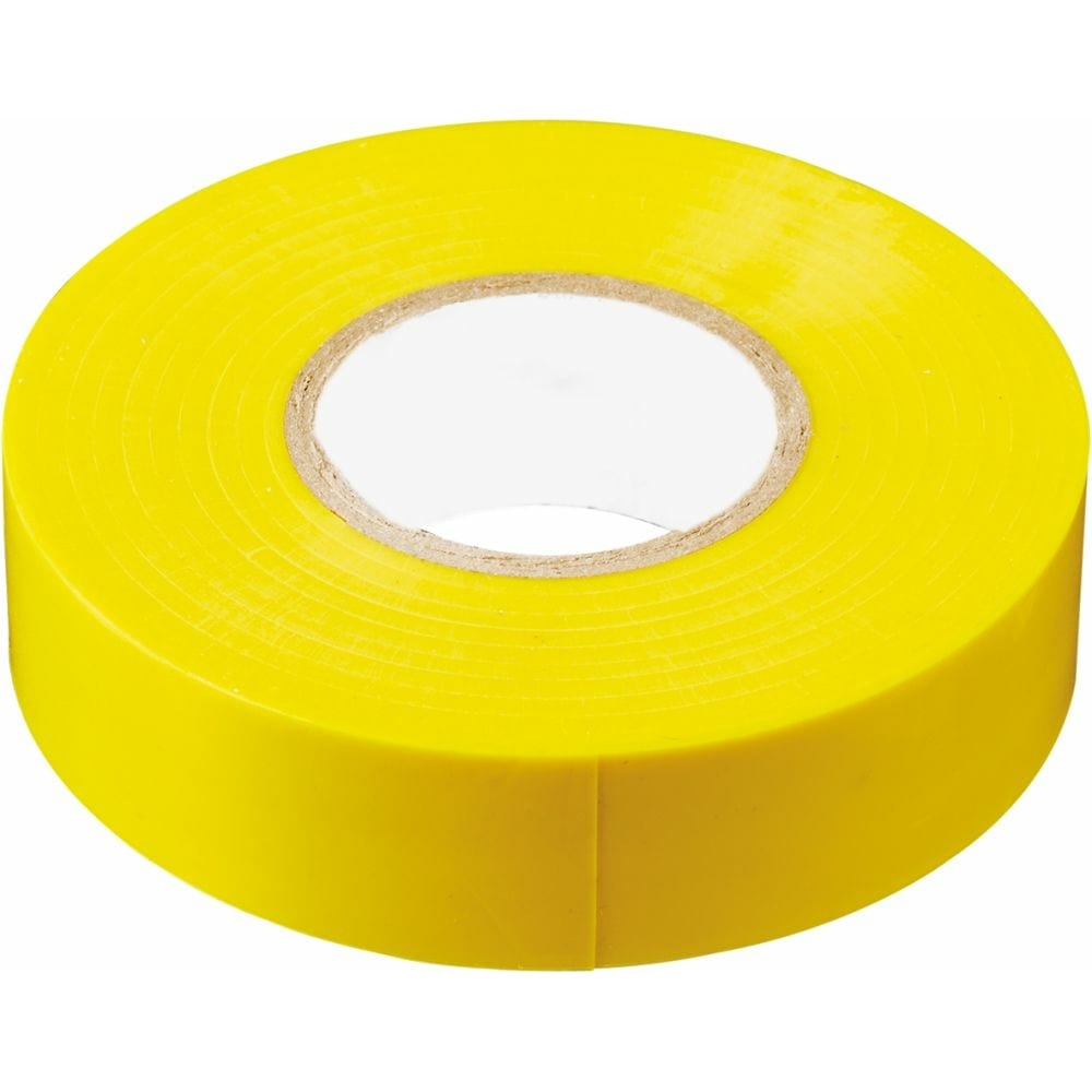 фото Изоляционная лента stekker 0,13x19 мм, 10 м, желтая, intp01319-10 32836