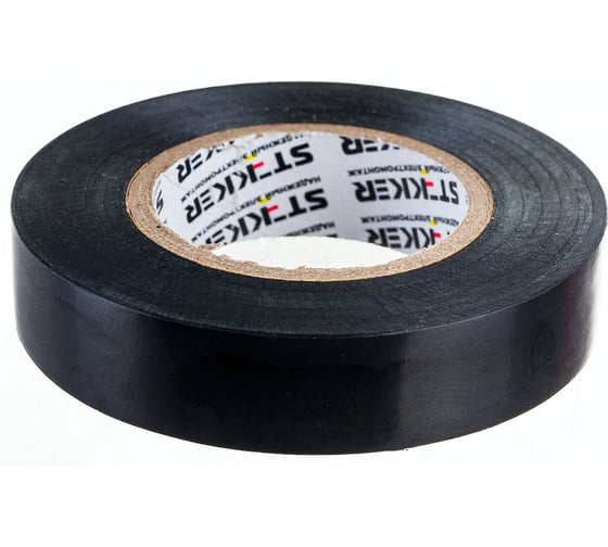 Изображение товара Изоляционная лента STEKKER 0,13x15 мм, 20 м, черная, INTP01315-20 32829