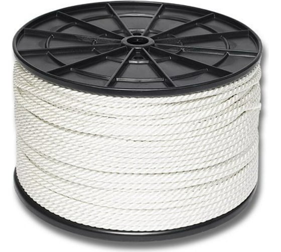 Изображение товара Полиамидная веревка ЩИТ ПА кр. 3-прядная d. 4,0 мм на кат. 200 мм 500 м 66850