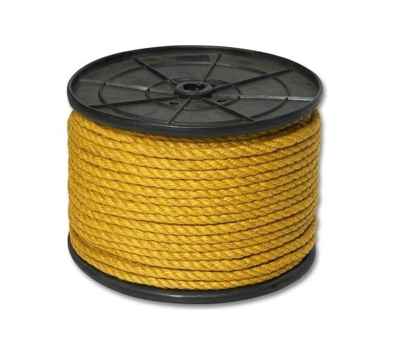 Изображение товара Джутовый канат ЩИТ ДТ d. 8 мм желтый на кат. 200 мм 150 м 66868