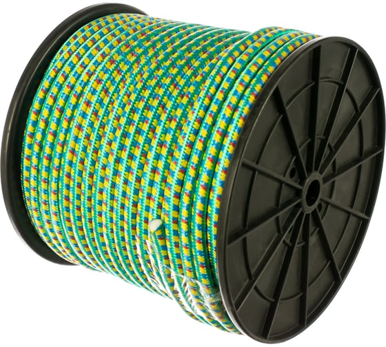 Изображение товара Полипропиленовый шнур ЩИТ ПП 16-прядный d 14 мм с серд. цветной на кат. 300 мм 100 м 66997