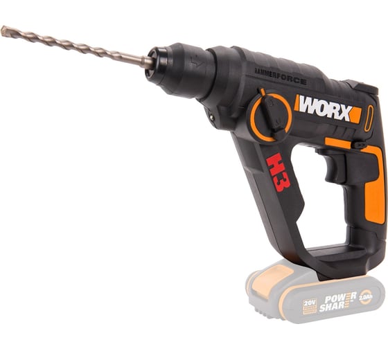 Изображение товара Перфоратор аккумуляторный WORX H3 WX390.9, 20В, без АКБ и ЗУ