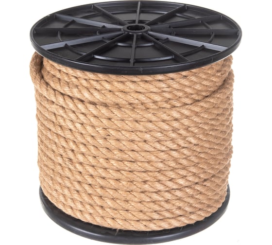 Изображение товара Джутовая веревка ЩИТ Д кр.3-прядная d. 14 мм на кат. 300 мм 70 м 66941