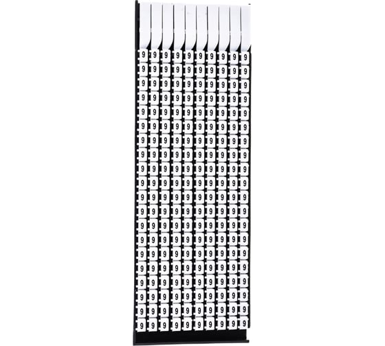 Изображение товара Маркер для кабеля сечением 1,5-2,5 мм DKC символ 9, 200шт MKF9S2