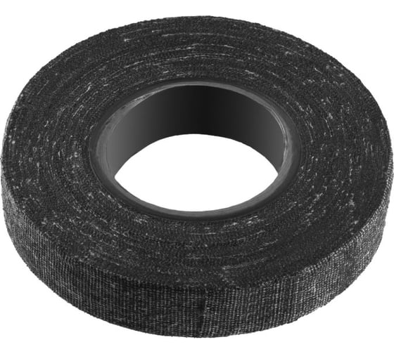 Изображение товара Изолента СИБИН 25 м Х/Б ширина 18 мм 1000 В  черная 1230-25