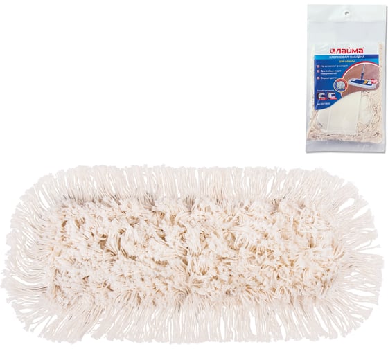 Изображение товара Насадка МОП LAIMA плоская для швабры/держателя 40 см, 601480