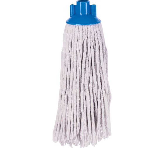 Изображение товара Насадка МОП LAIMA веревочная для швабры, крепление еврорезьба, хлопок, длина 31 см, 220 г 603789