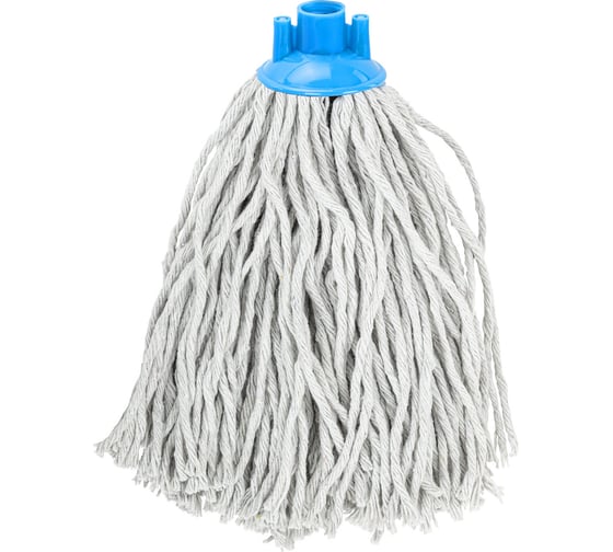 Изображение товара Насадка МОП LAIMA веревочная для швабры, крепление еврорезьба, хлопок, длина 26 см, 180 г 603124