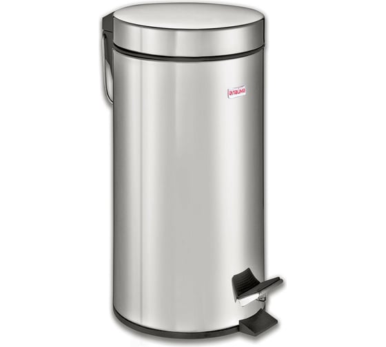 Изображение товара Ведро-контейнер LAIMA для мусора с педалью,30 л, зеркальное, нержавеющая сталь, , 232263