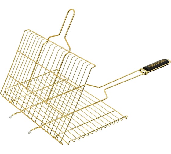 Изображение товара Решётка-гриль для стейков BOYSCOUT gold, 70(+5)х45х27х2 см 61902