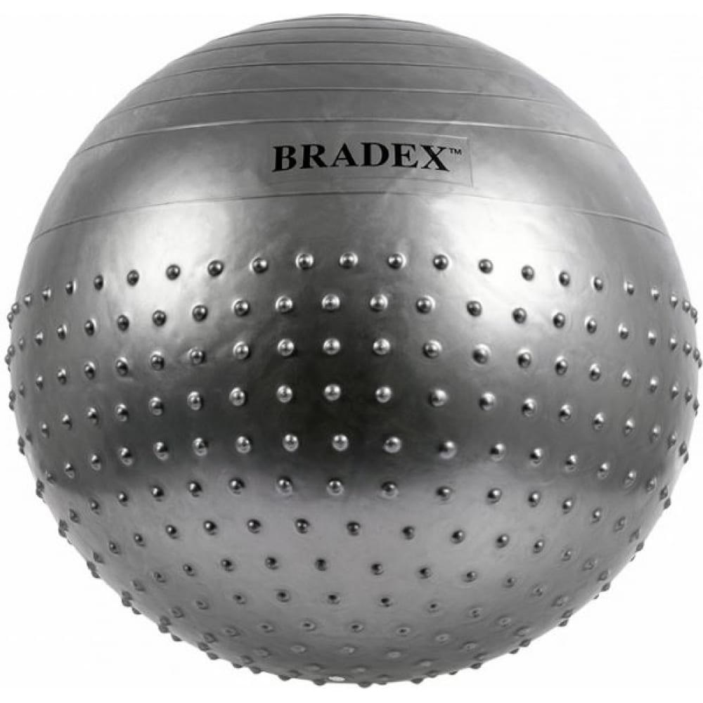 Полумассажный мяч для фитнеса BRADEX ручка для сумки с карабинами 60 × 2 см серебряный