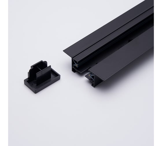 Изображение товара Встраиваемый шинопровод для трековых однофазных светильников FERON черный, 3м CAB1004 10356