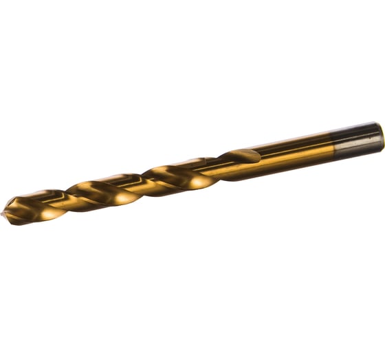 Изображение товара Сверло по металлу нитрид титана HSS-TiN DIN 338 (5 шт; 12.5x101х151 мм) D.BOR 4201250T3D