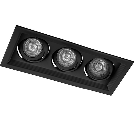 Изображение товара Встраиваемый потолочный светильник FERON MR16 G5.3 черный, DLT203 32443