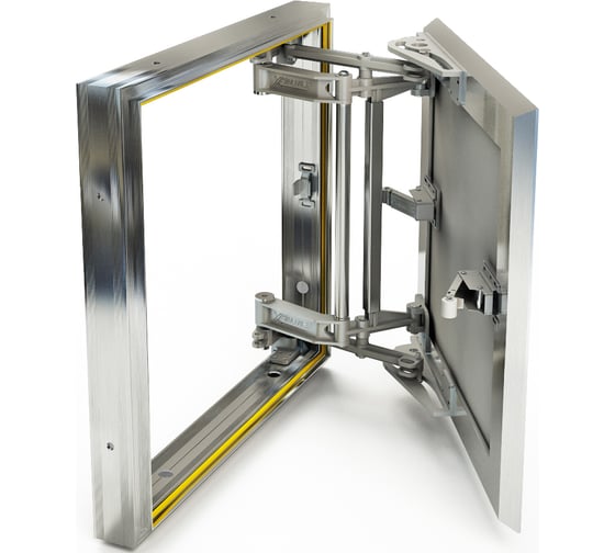 Изображение товара Люк под плитку Хаммер Слава 30х50 (ШхВ), усиленный алюминиевый, скрытый, петли на стороне 50 sl35