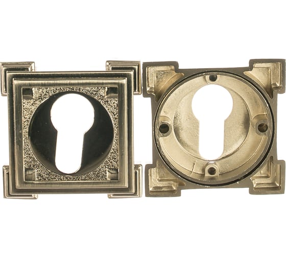 Изображение товара Декоративная накладка на цилиндр Ренц никель матовый/никель блестящий INET 19 SN/NP