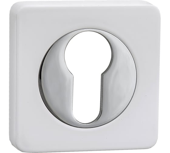 Изображение товара Накладка на цилиндр Ренц мат.суп.бел./хр.бл.КВ INET 02 MSW/CP