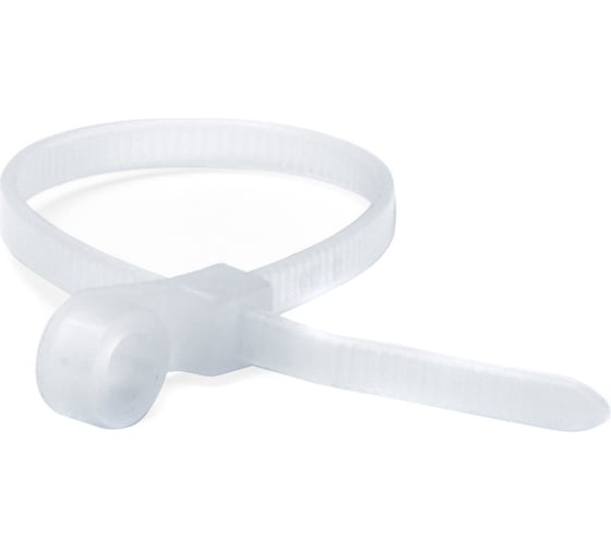 Изображение товара Хомут с монтажным отверстием DKC 100 шт., 150x2.5 мм, белый 252150SR-I