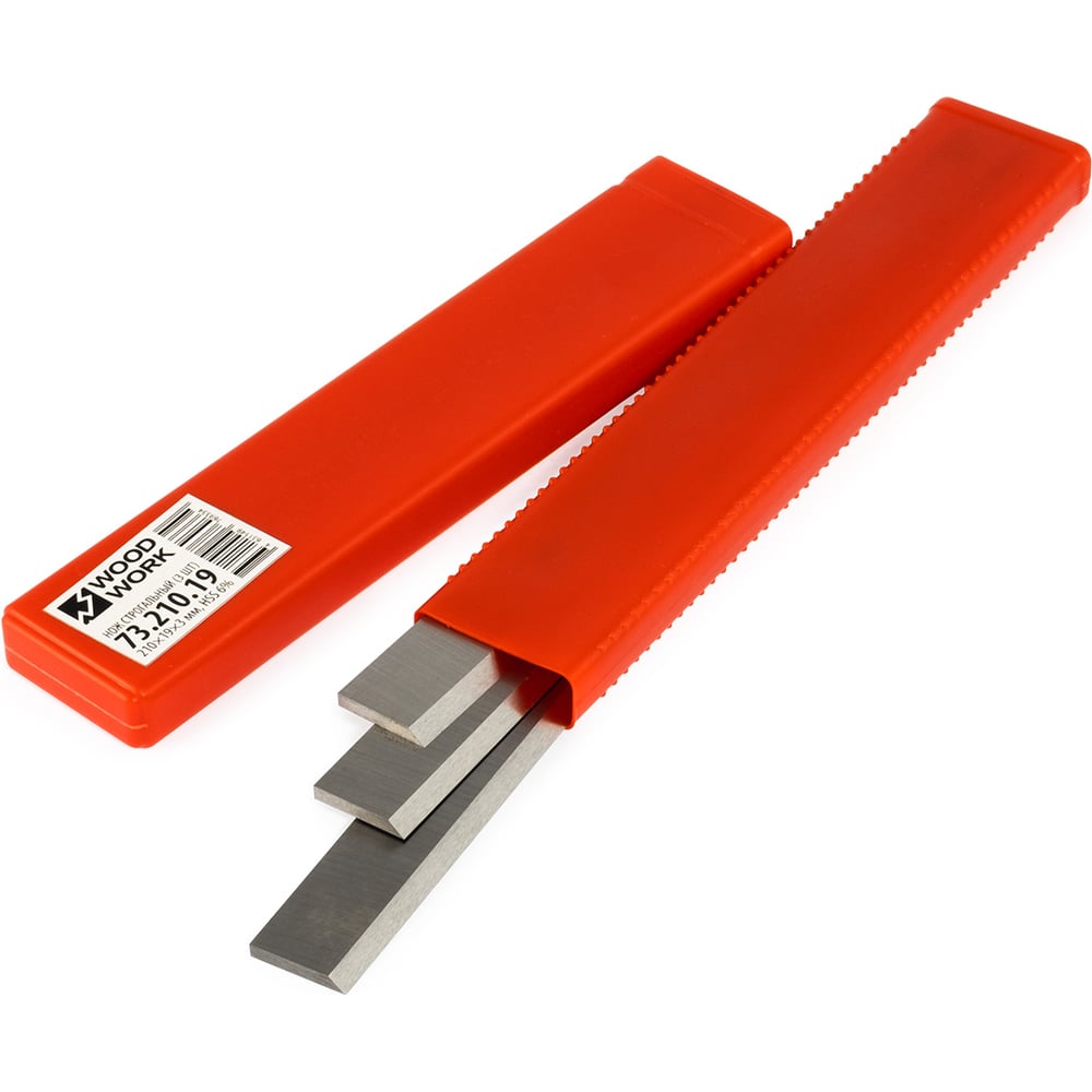 Изображение товара Нож строгальный HSS 6% комплект 3 шт 210x19x3 мм WOODWORK
