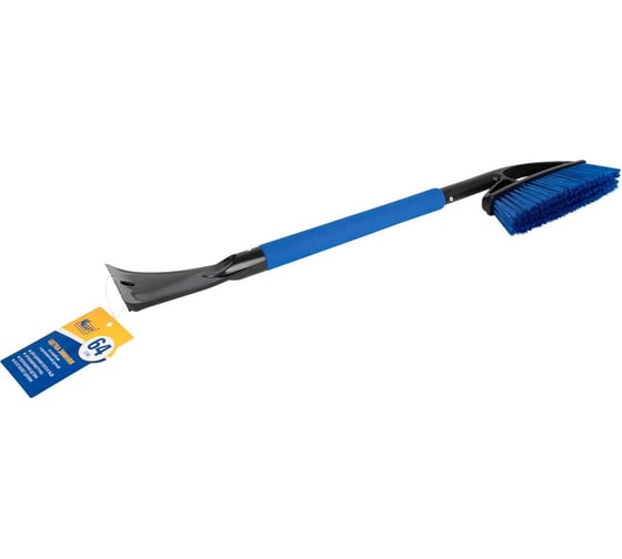 Изображение товара Зимняя щетка со скребком 64 см синяя щетина KRAFT KT 830068