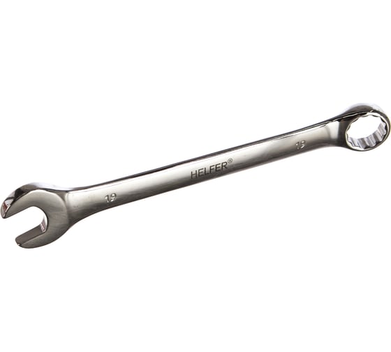 Изображение товара Комбинированный ключ 19 мм Cr-V, пластиковый холдер HELFER HF002033