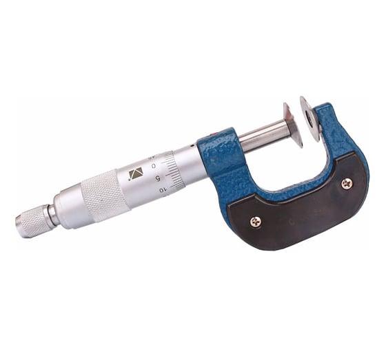 Изображение товара Зубомерный микрометр ЧИЗ МЗ-УС-25 0,01 с усеченными пяткой и винтом 127256