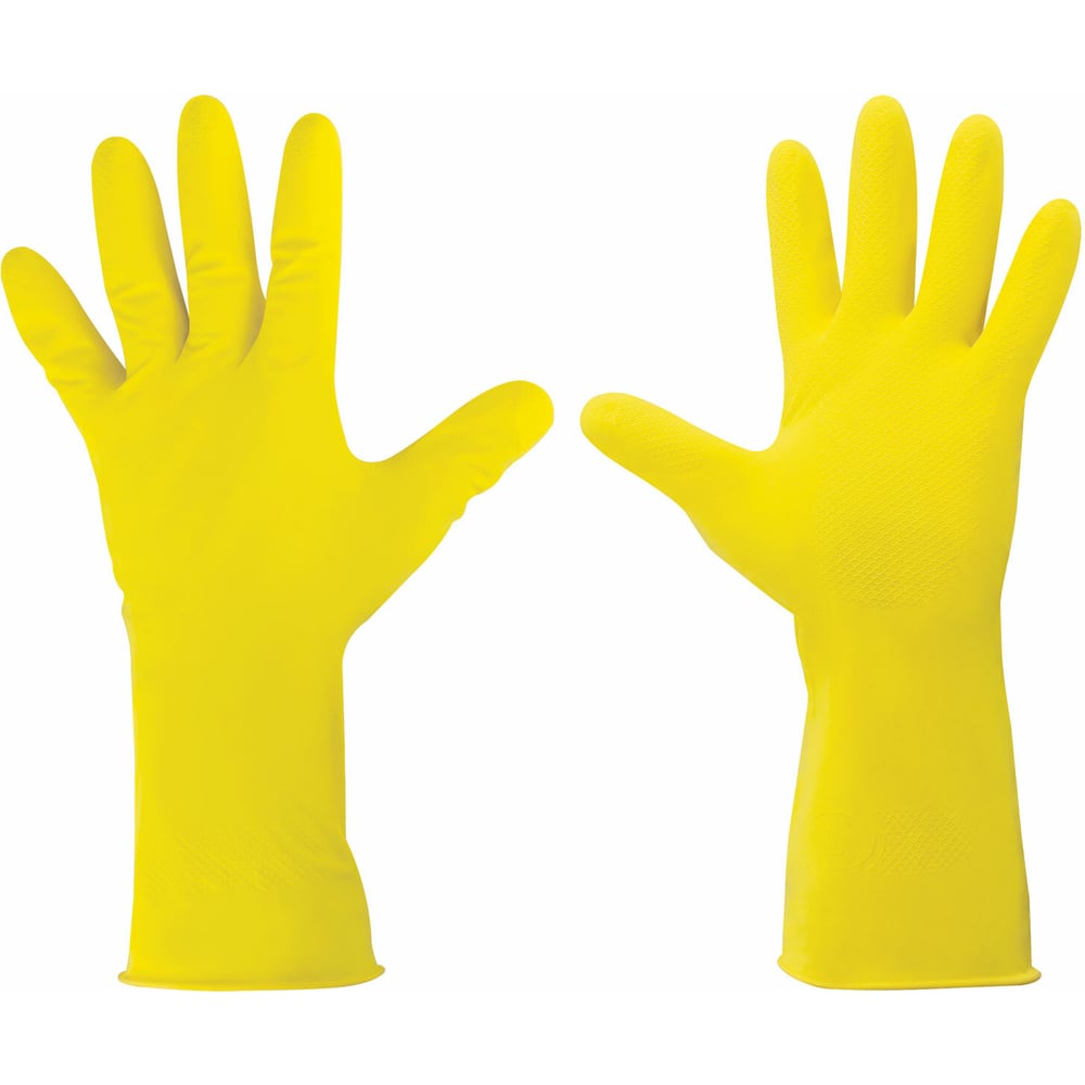Хозяйственные латексные перчатки ЛАЙМА перчатки хозяйственные латексные доляна размер l 33 г хб напыление жёлтый
