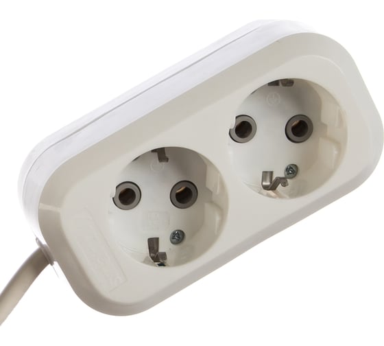 Изображение товара Удлинитель Smartbuy 2 гнезда 2 метра 16А/3,5кВт с заземлением ПВС 3х1,0 SBE-16-2-02-Z