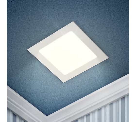 Изображение товара Светодиодный квадратный светильник ЭРА LED 2-18-4K LED 18W 220V 4000K Б0019461