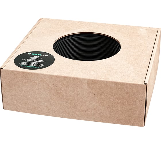 Изображение товара Провод ПУГВ Торкабель 4,0 черный 50м в коробке 0712179201798