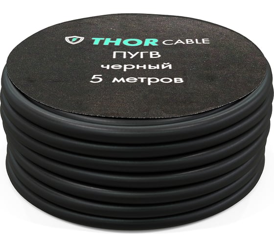 Изображение товара Провод ПУГВ 4,0 черный 5м в упаковке Торкабель 0749524537165