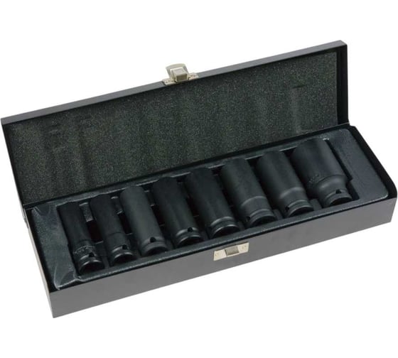 Изображение товара Набор головок ударных глубоких (8 пр; 12-30 мм) СЕРВИС КЛЮЧ 77401